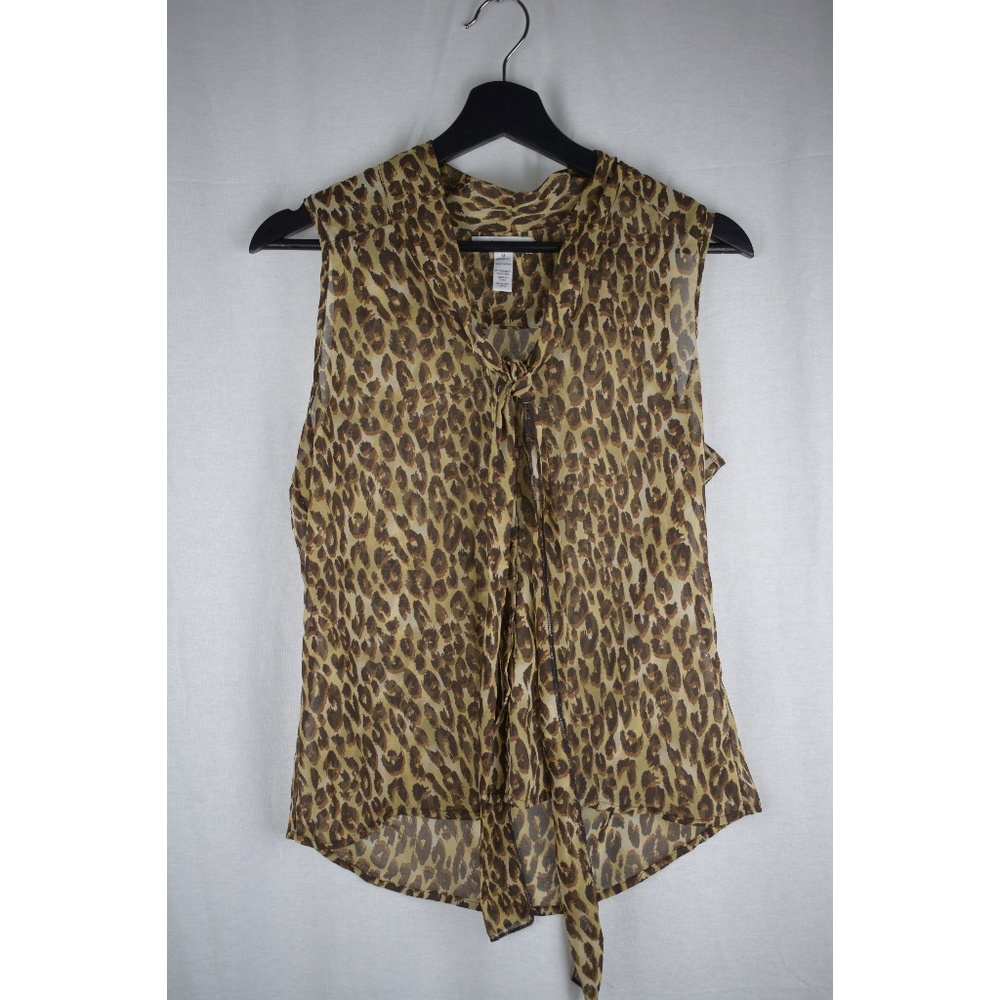 Ambiance Apparel sheer Animal Print